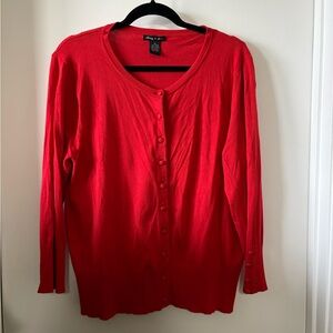 Red Women's Cardigan
